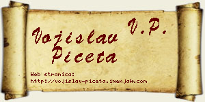Vojislav Pičeta vizit kartica